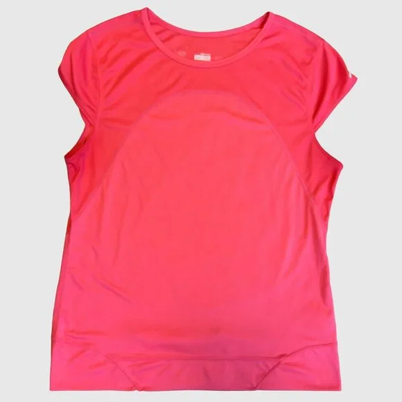 Nike Women's FIT DRY Running Shirt with Zipper Pouch - Pink - US L - Picture 1 of 4